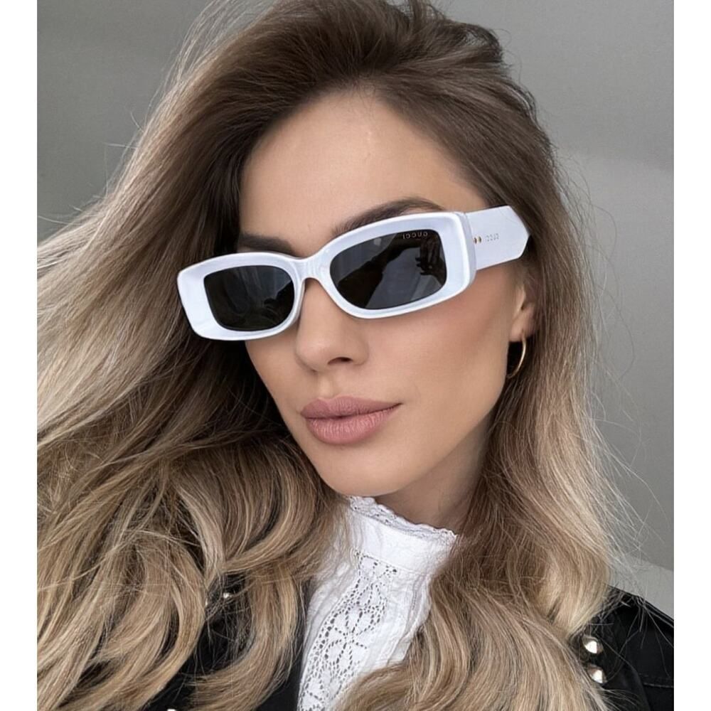 NEW Gucci Sunglasses GG1528S 004 Light Blue Gray Women Authentic